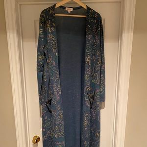 Elegant Long Duster Cardigan with Pockets